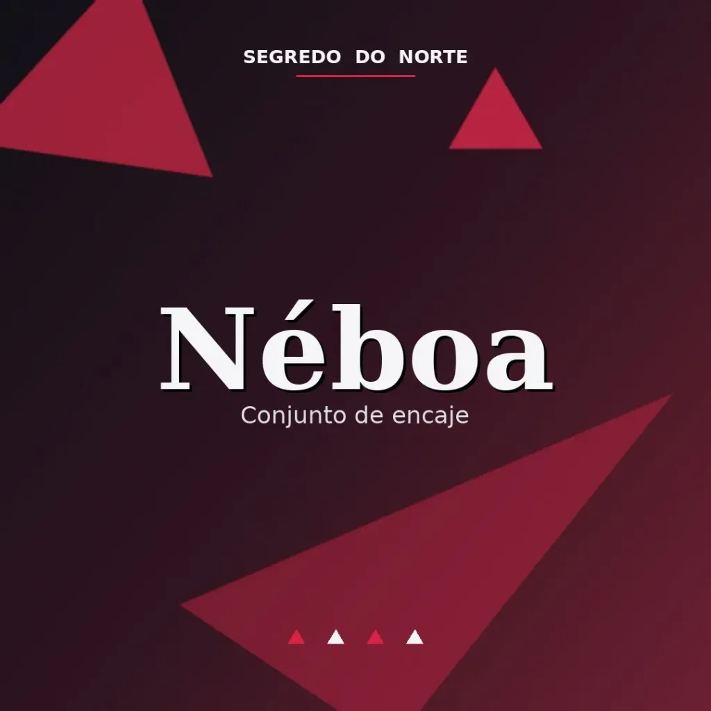 Néboa — Conjunto de encaje (Negro, S)